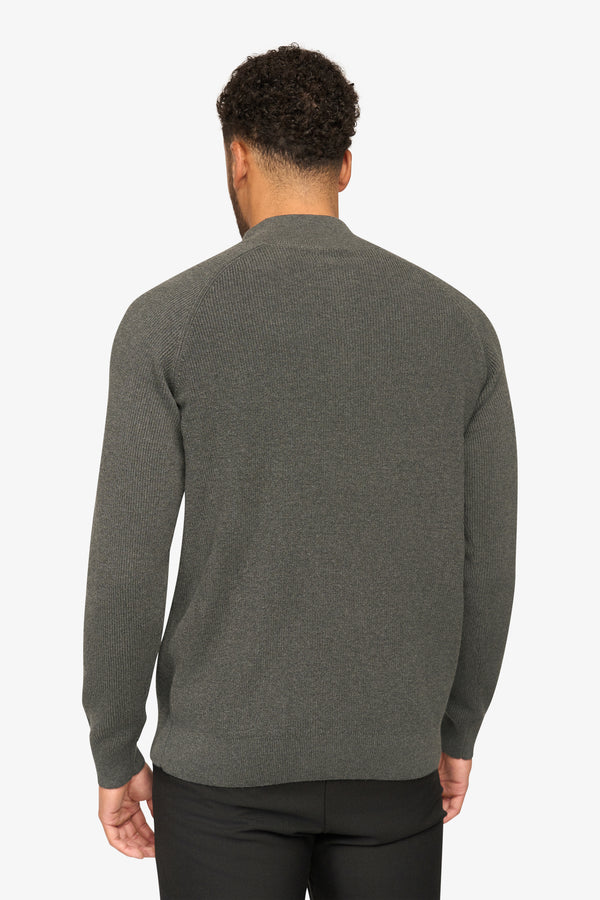 Vantage Zipper Pullover Antraciet