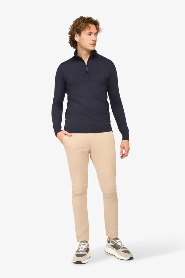 Zipper pullover Simon Dark Navy
