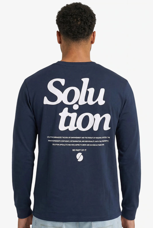 Creative Longsleeve T-Shirt Navy