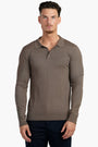 Long Sleeve Polo Ralf Mocca