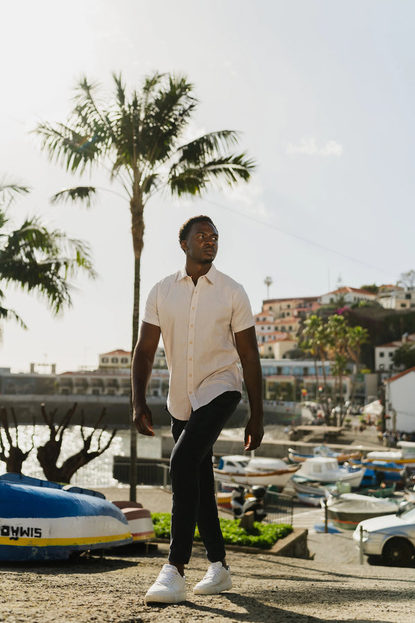 Aura Linnen Shirt Beige