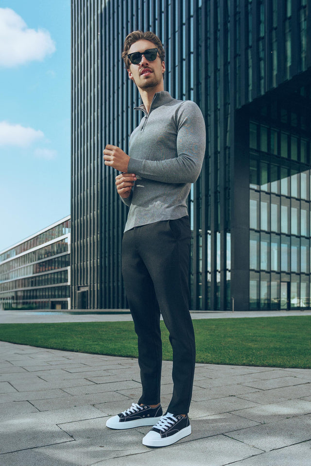 Reißverschlusspullover Simon Antra Melange