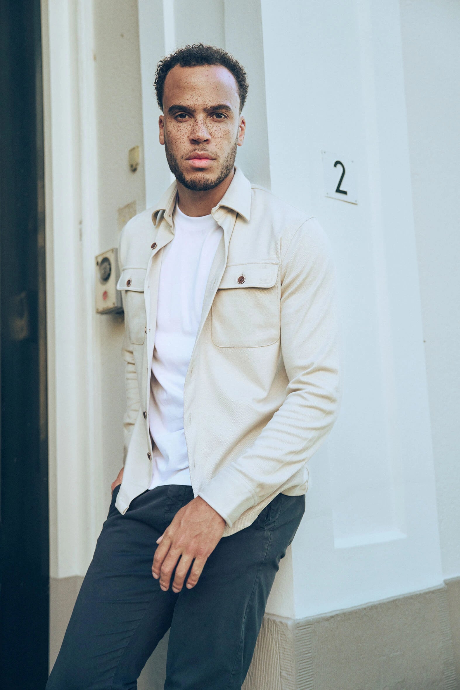 Twist Overshirt Hellbeige