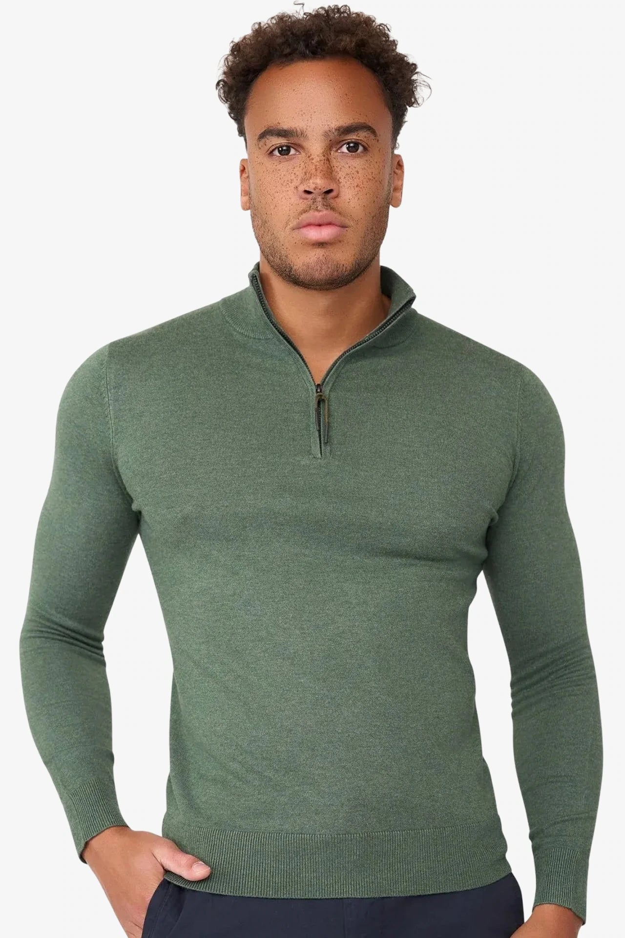 Zipper pullover Simon Duck Green