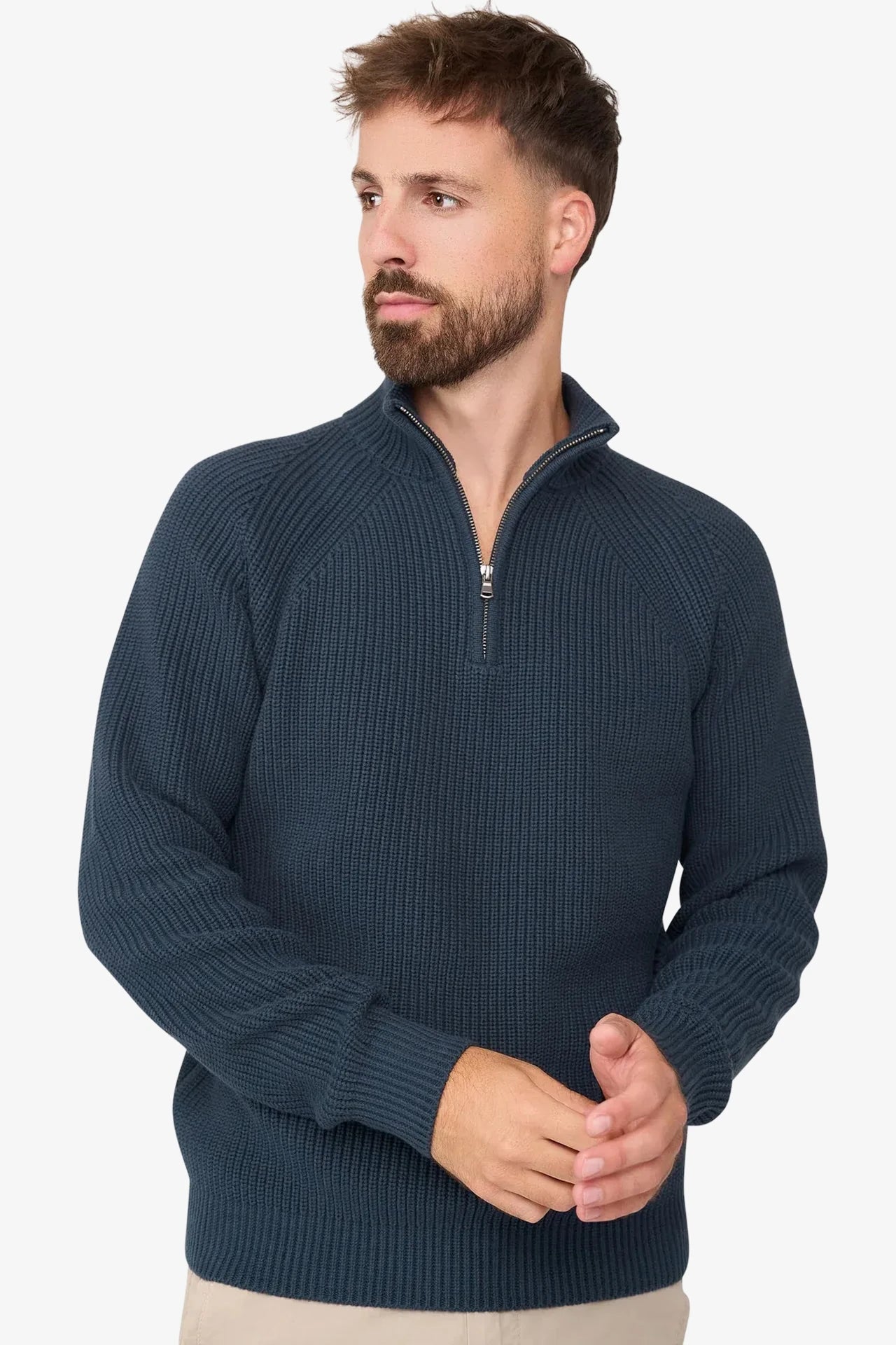 Reißverschlusspullover Menthon Navy