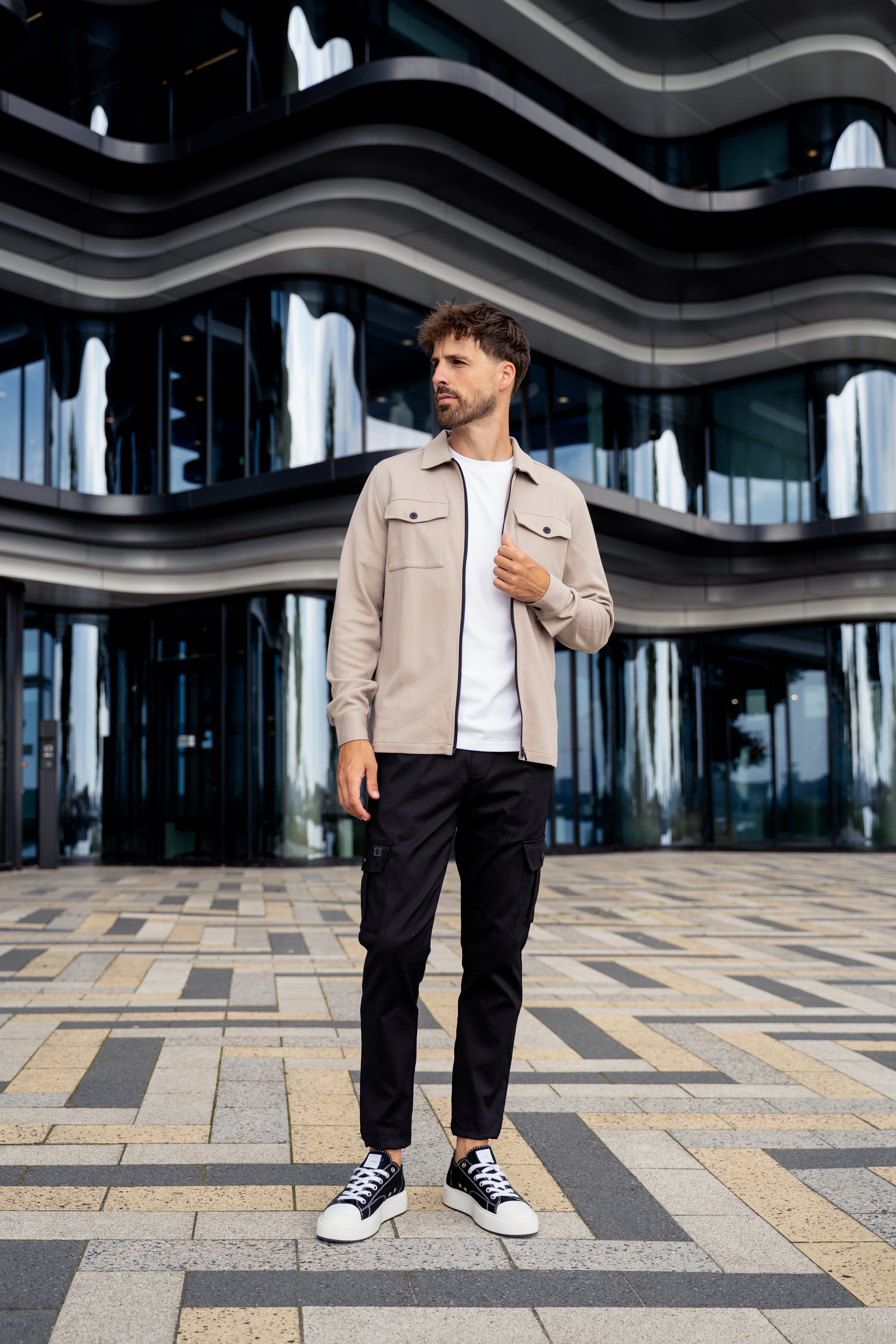 Element Zipper Overshirt Elfenbein