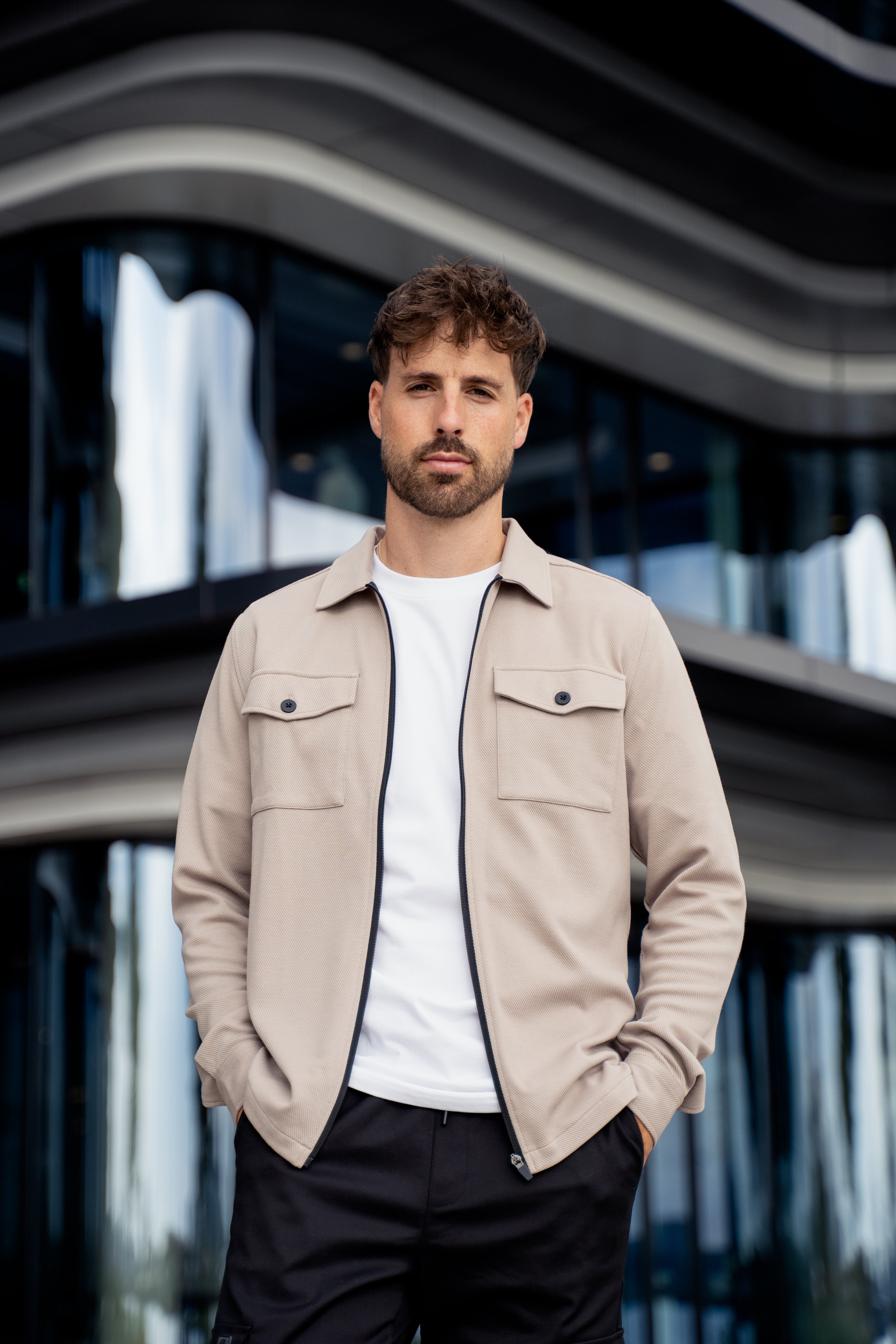 Element Zipper Overshirt Elfenbein