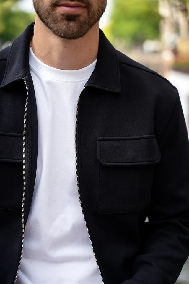 Craft Zipper Overshirt Schwarz