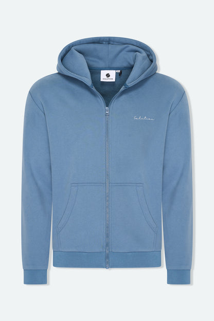 Essential Zipper Hoodie Raf Blue