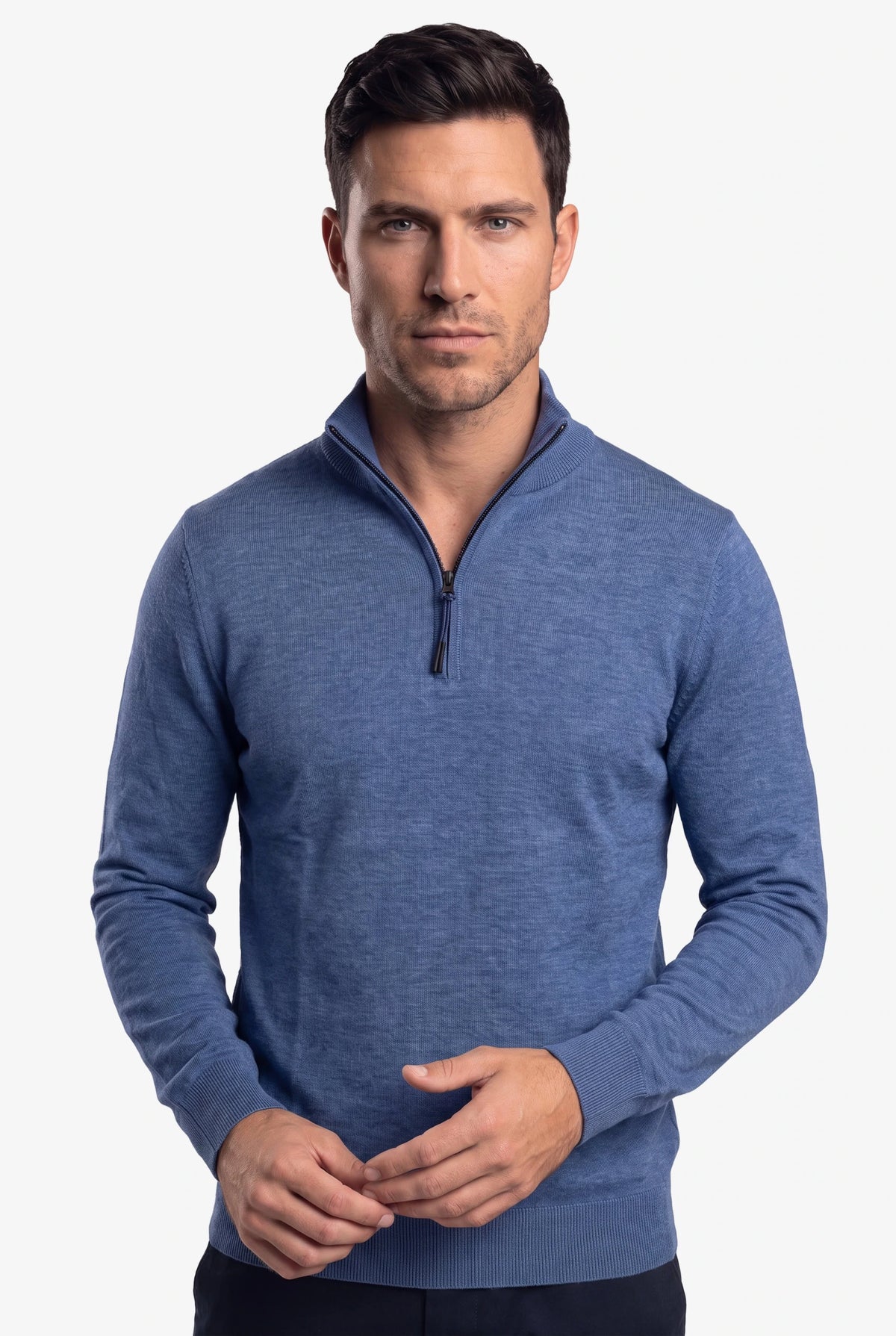 Zipper pullover Simon Indigo Blue