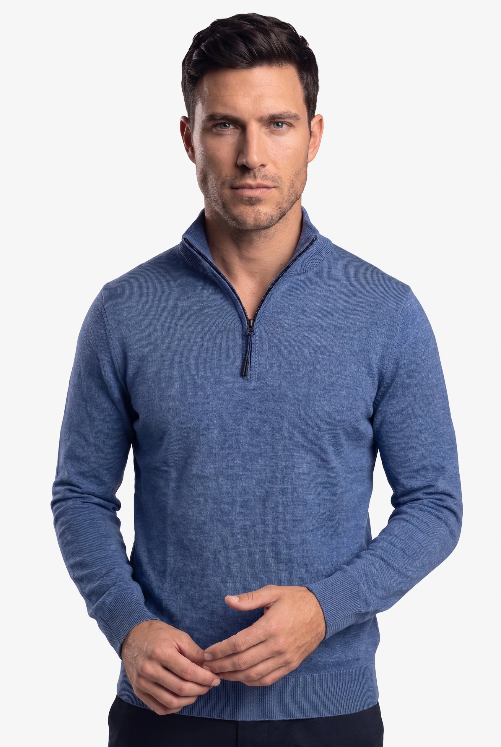 Zipper pullover Simon Dark Navy