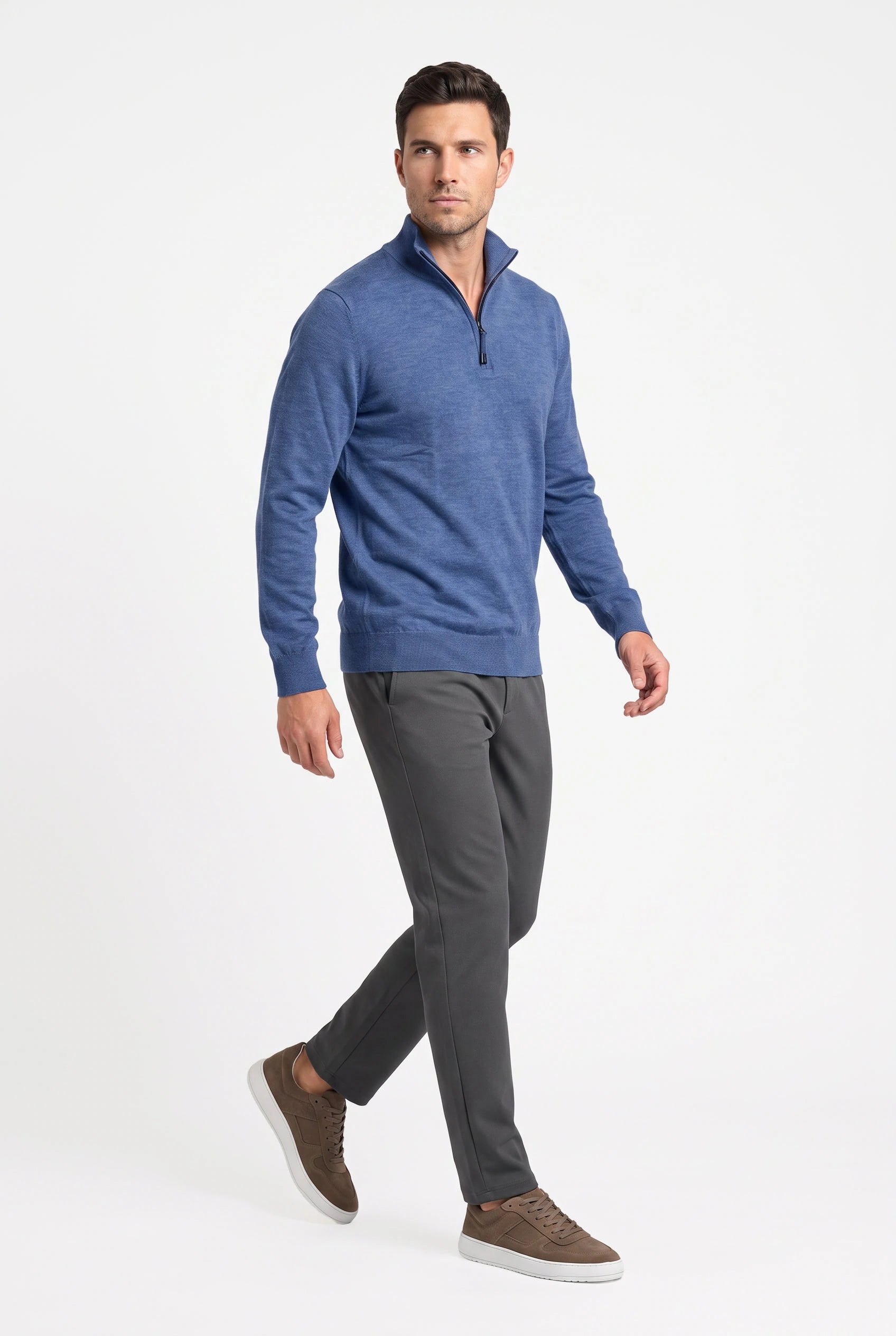 Zipper pullover Simon Dark Navy