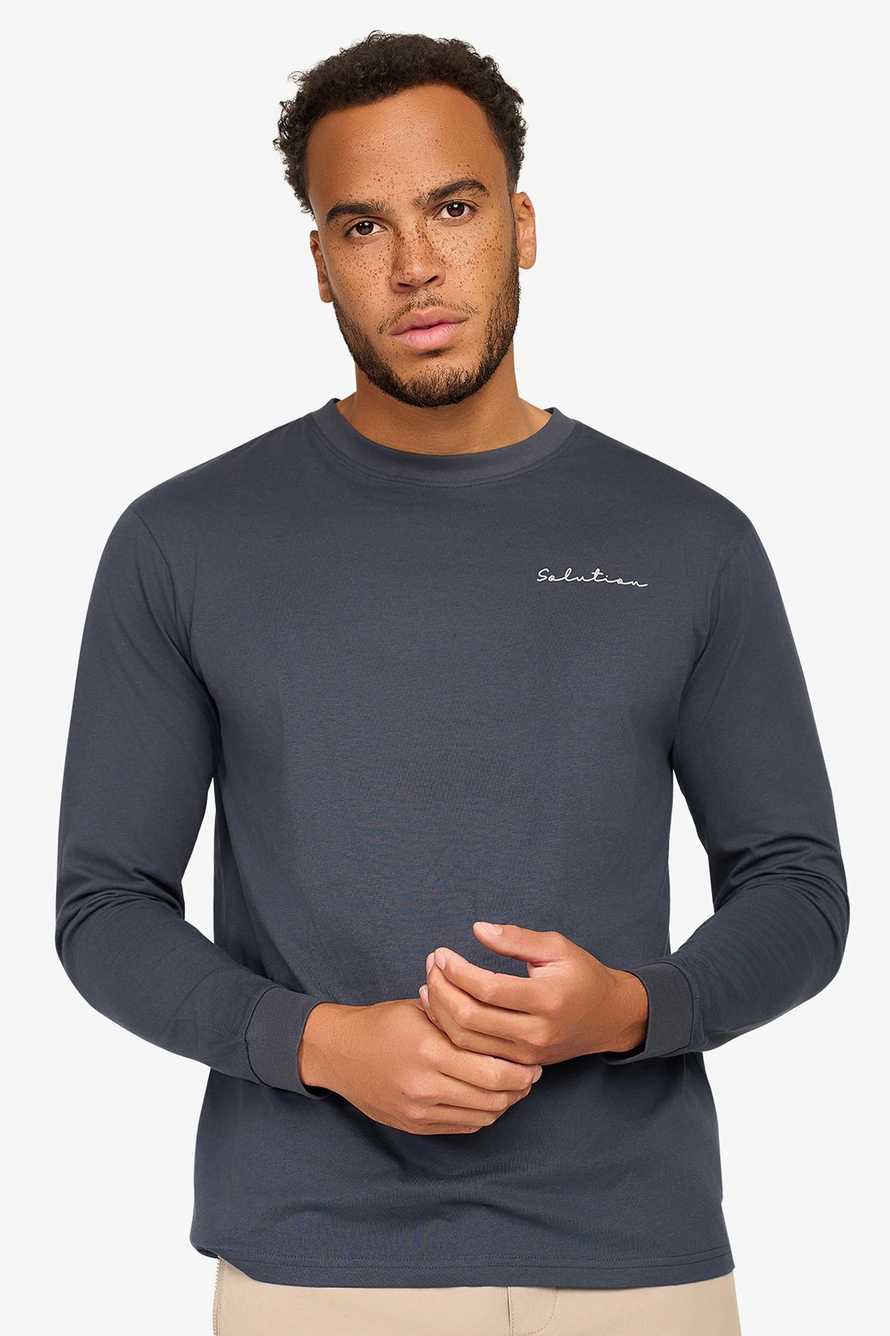 Essential Longsleeve T-Shirt Navy