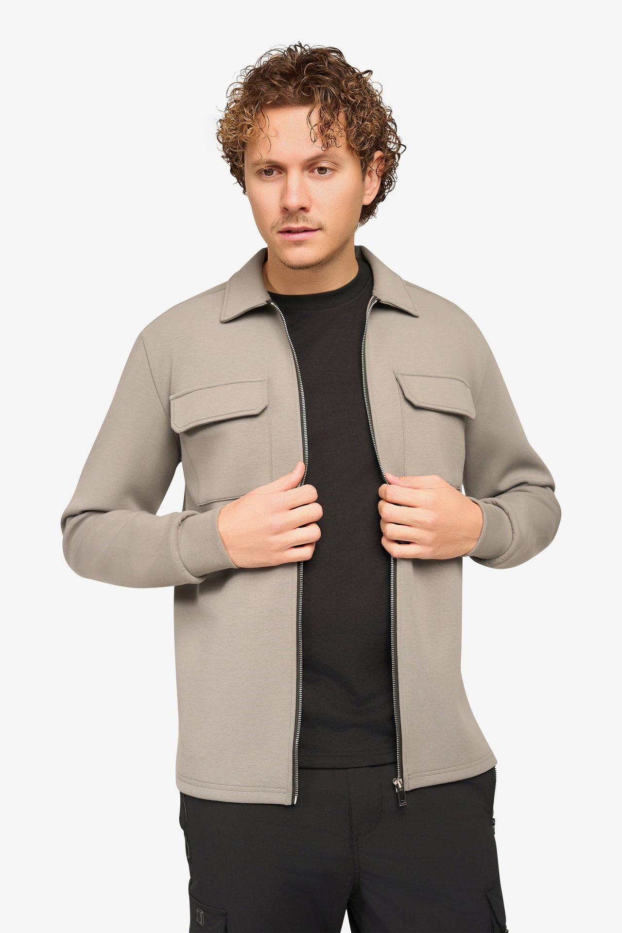 Craft Zipper Overshirt Grau