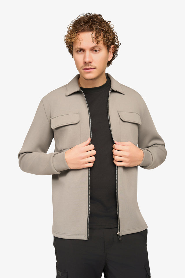 Craft Zipper Overshirt Grau