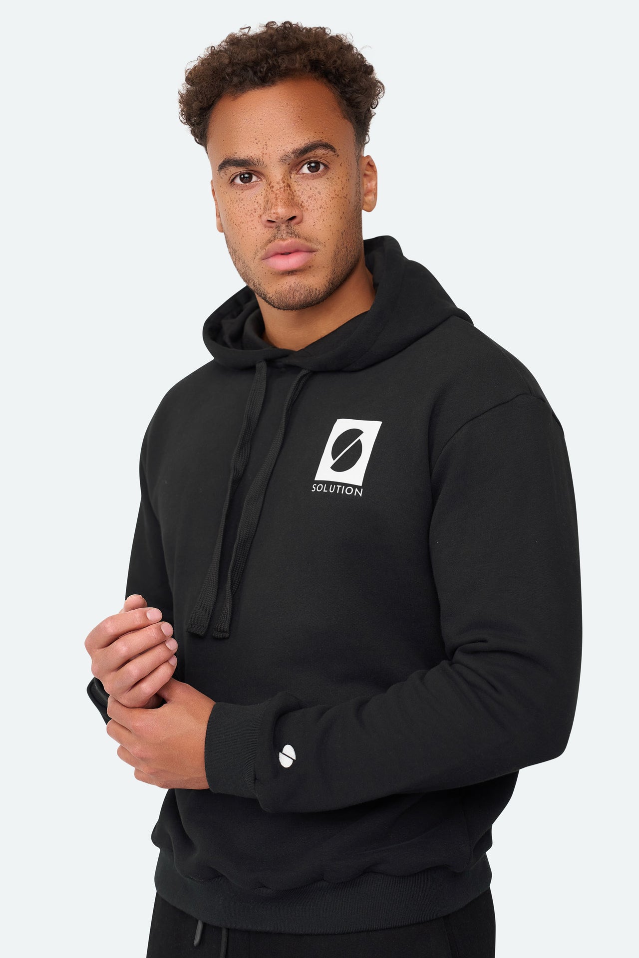 Kreativer Kapuzenpullover Schwarz