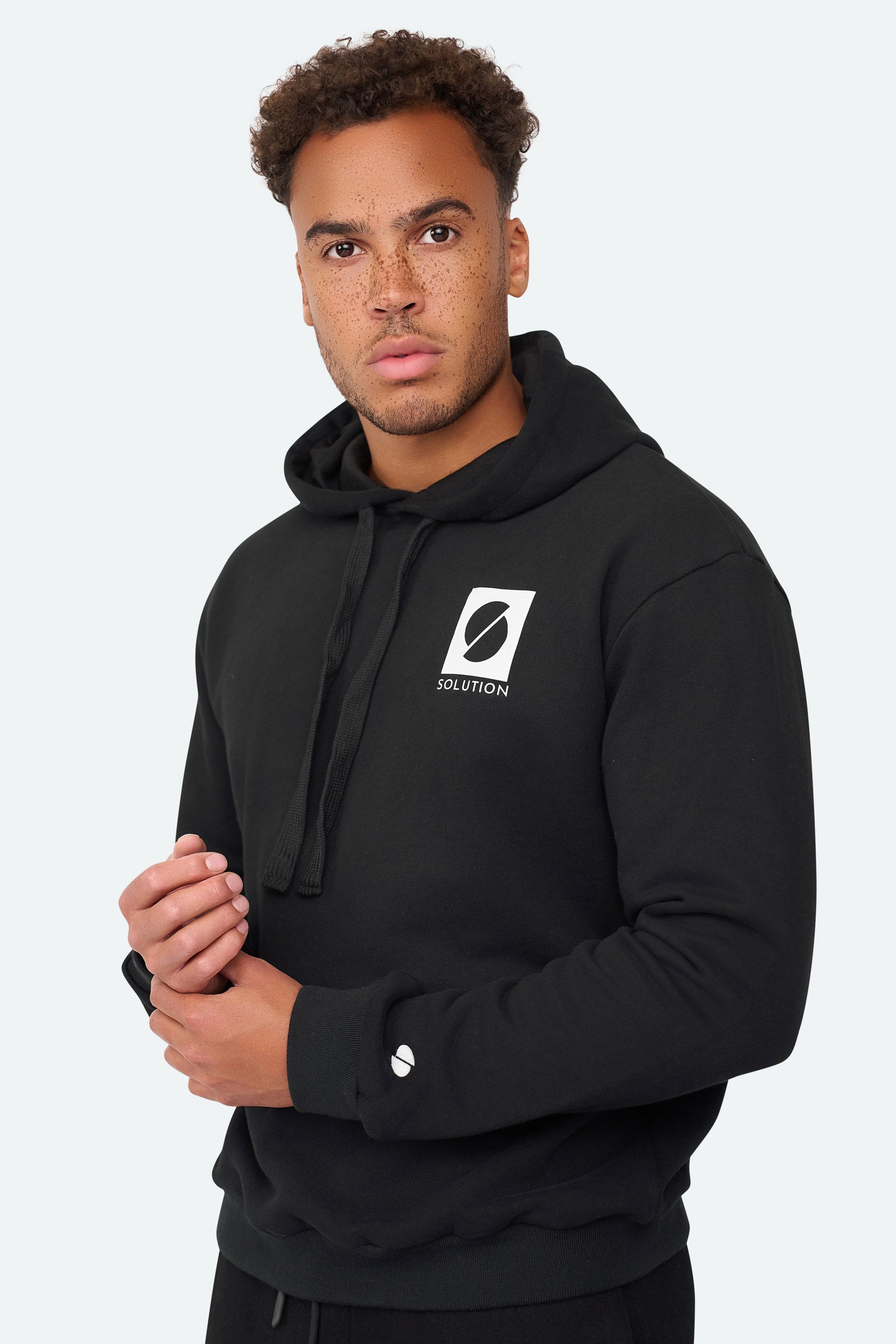 Kreativer Kapuzenpullover Schwarz