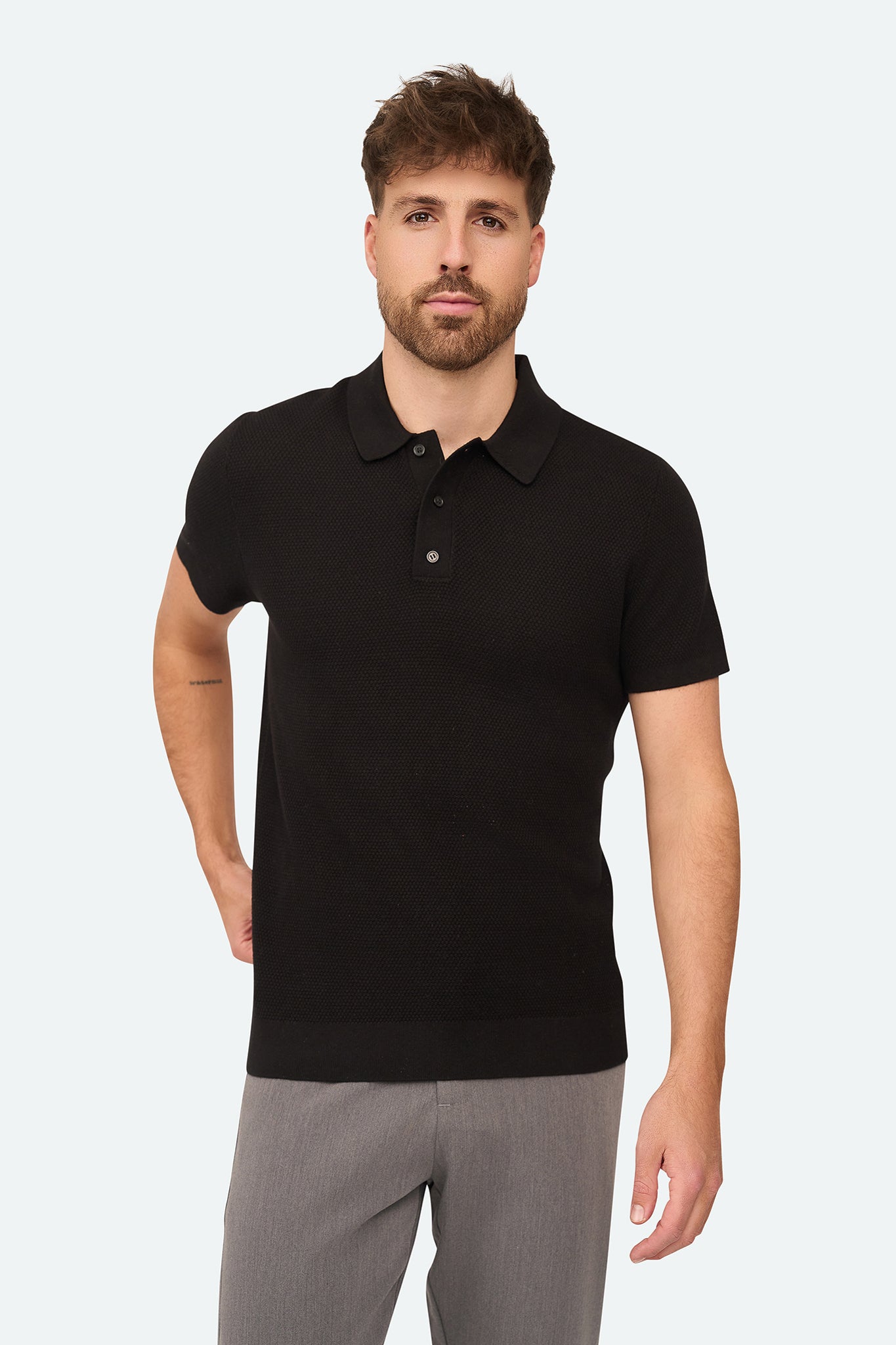 Waffle Polo Zenith Black