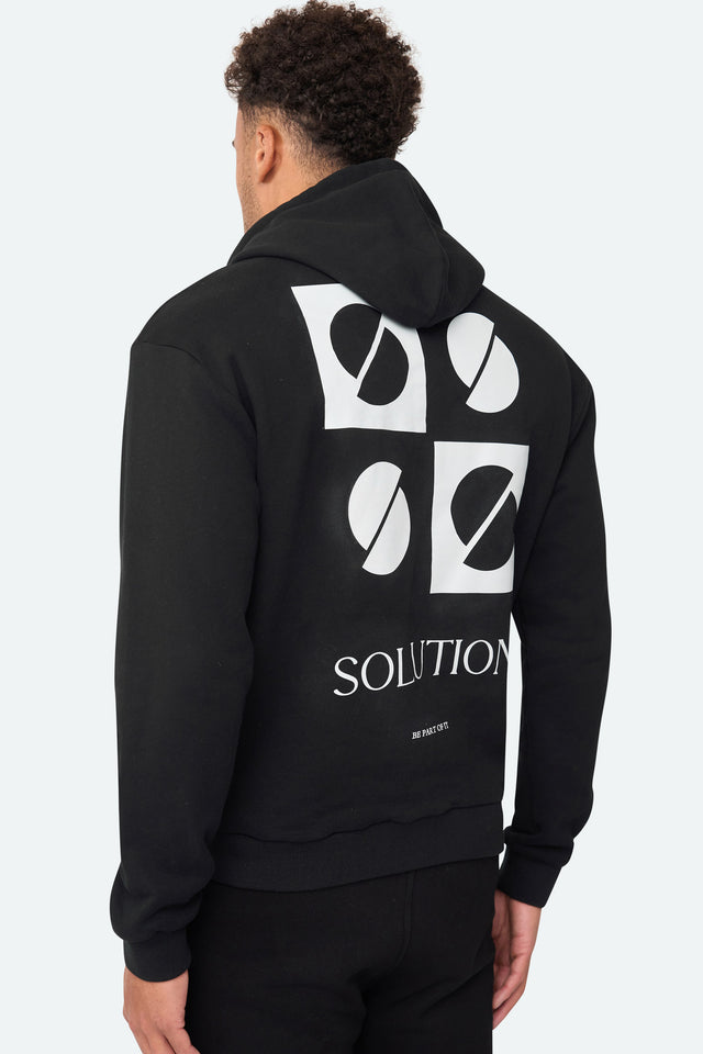 Kreativer Kapuzenpullover Schwarz