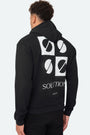 Kreativer Kapuzenpullover Grau