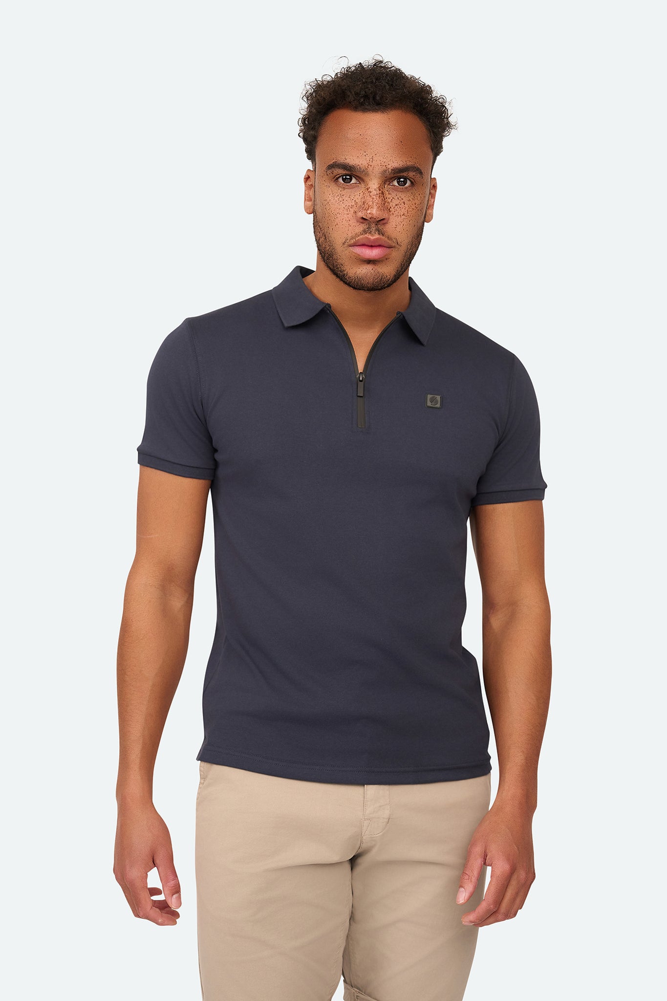 Kurzarm-Polo Olroy Navy