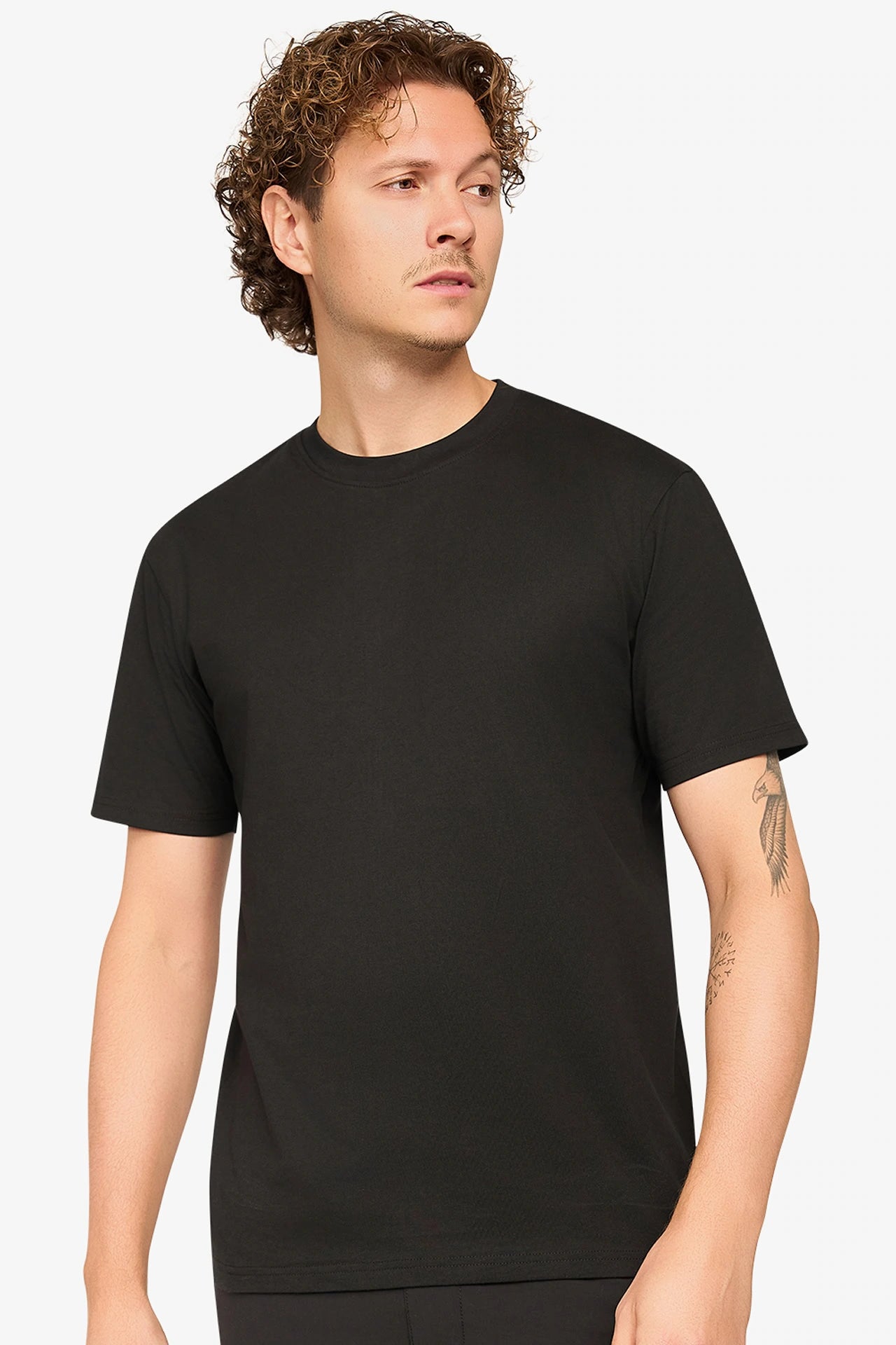 Alpha Basic T-Shirt Regular Fit Schwarz