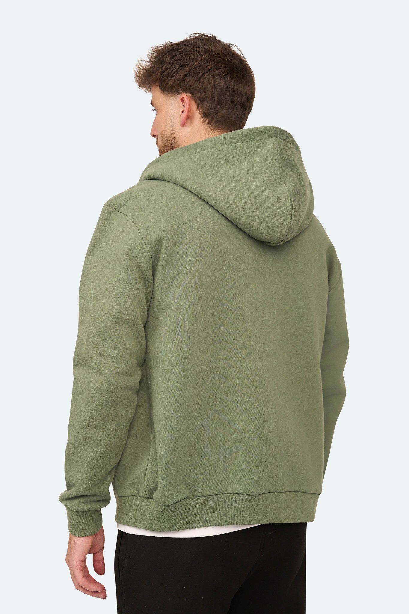 Essential Zipper Hoodie Agave Grün