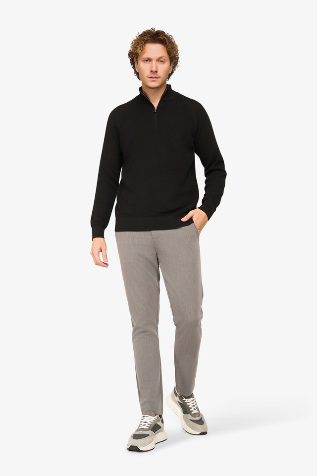 Vantage Zipper Pullover Schwarz