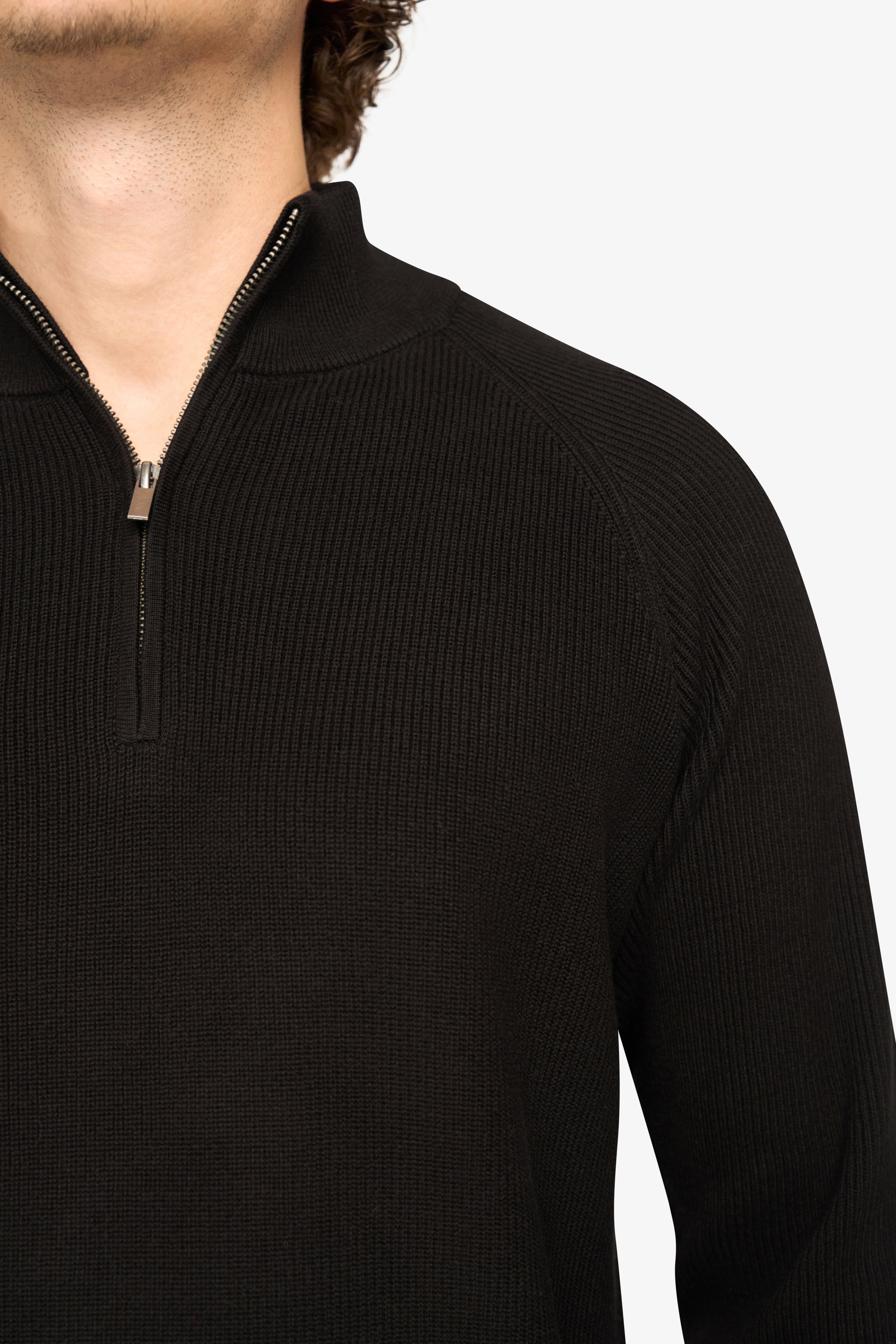 Vantage Zipper Pullover Schwarz