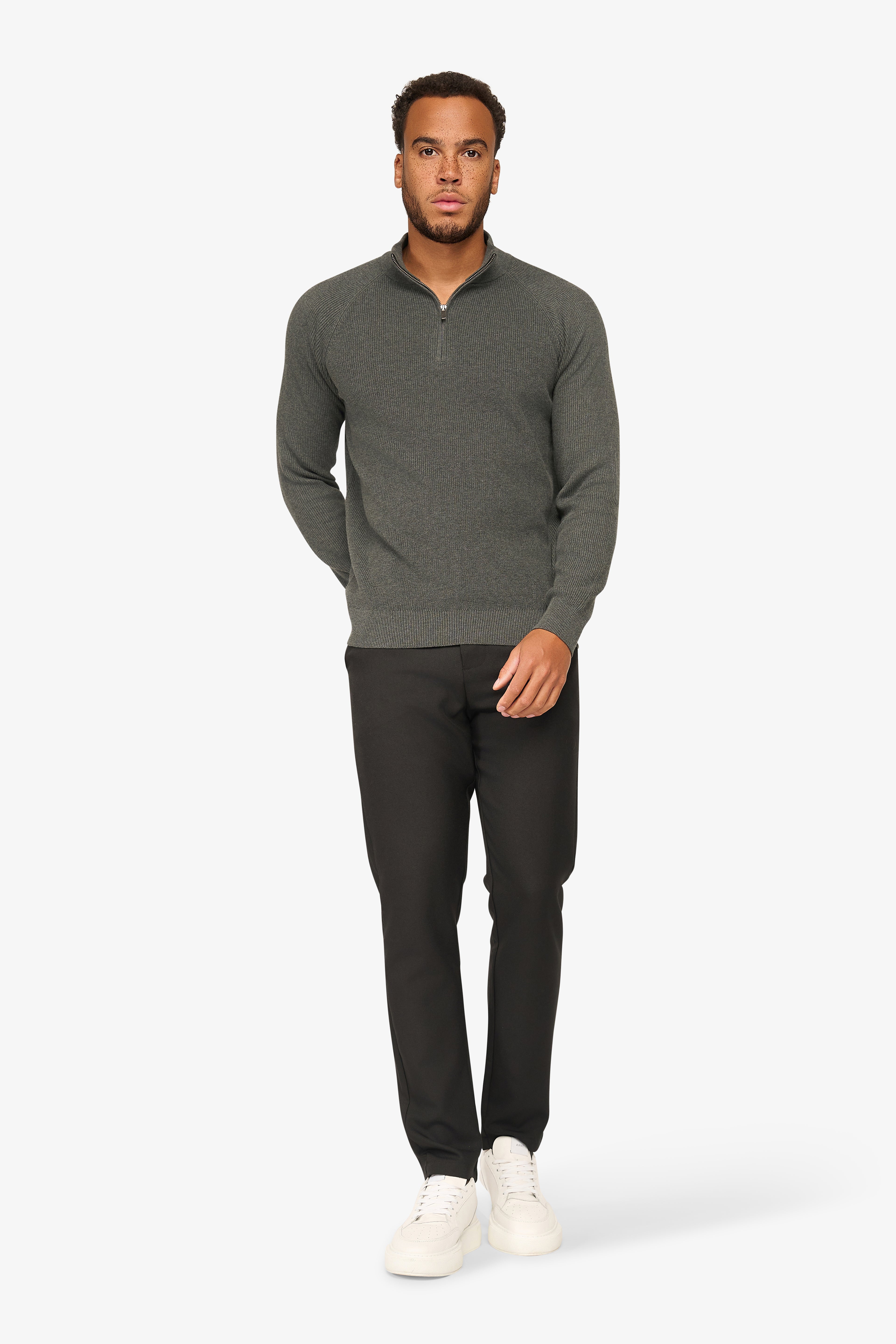 Vantage Zipper Pullover Anthrazit