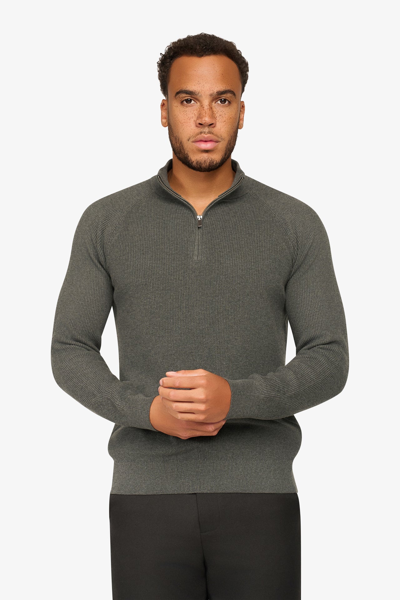 Vantage Zipper Pullover Anthrazit