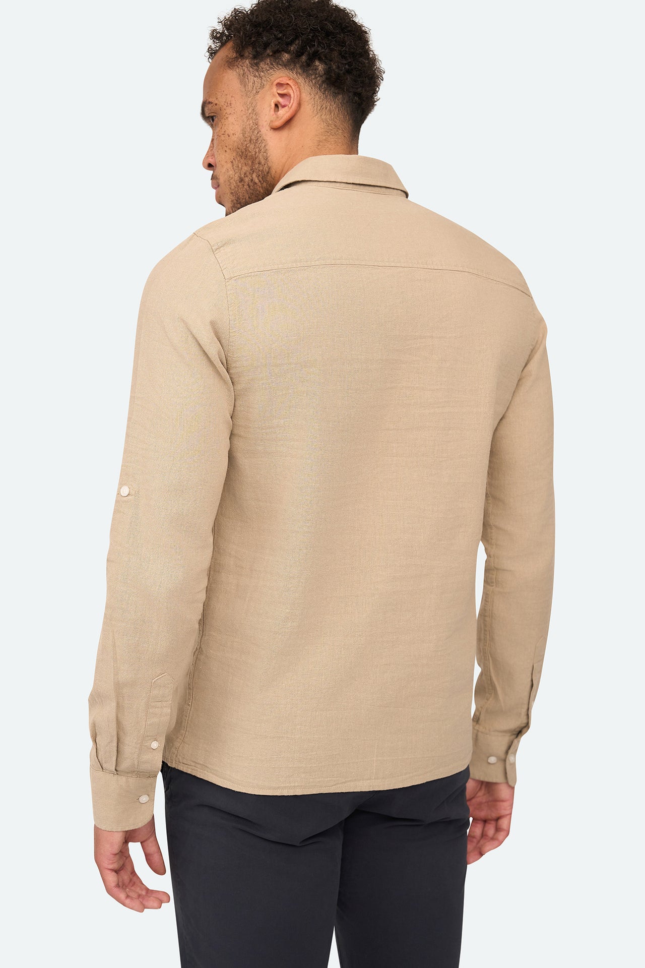 Leinenhemd Lean Taupe