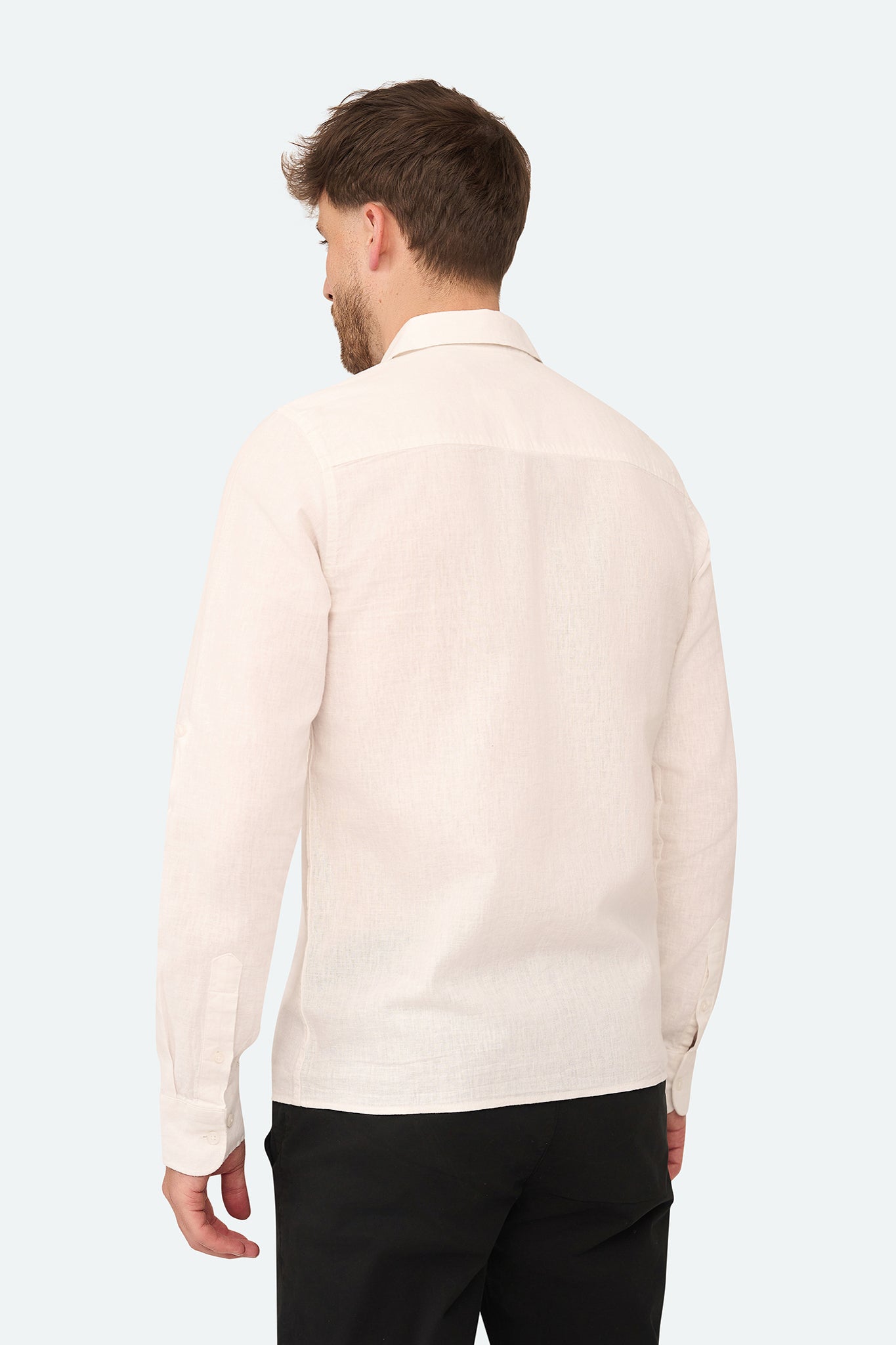 Leinenhemd Lean White