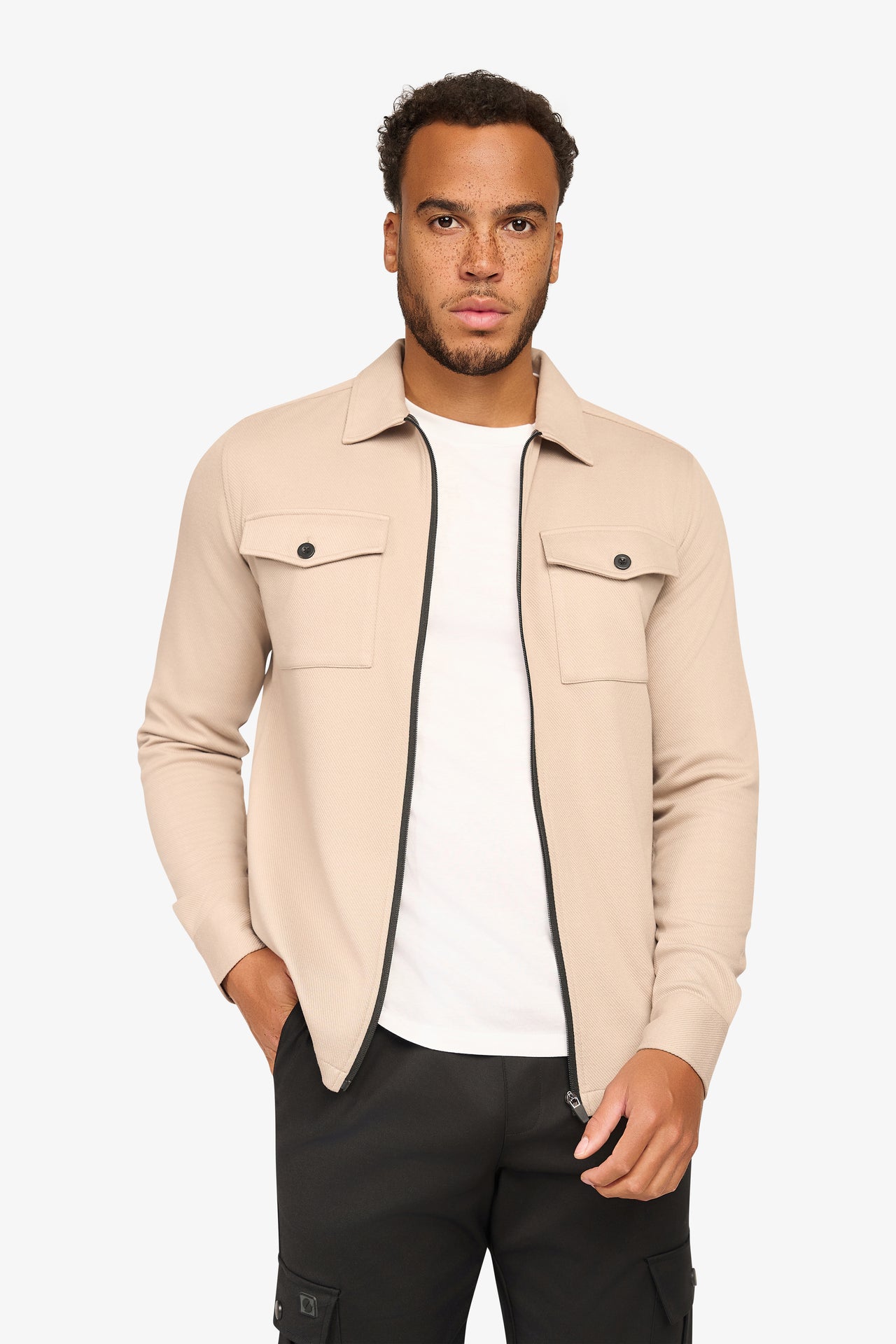 Element Zipper Overshirt Elfenbein