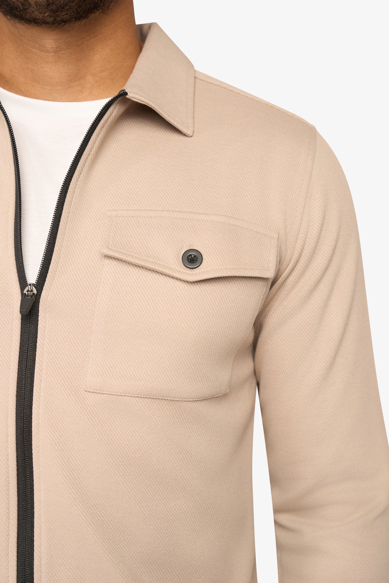 Element Zipper Overshirt Elfenbein