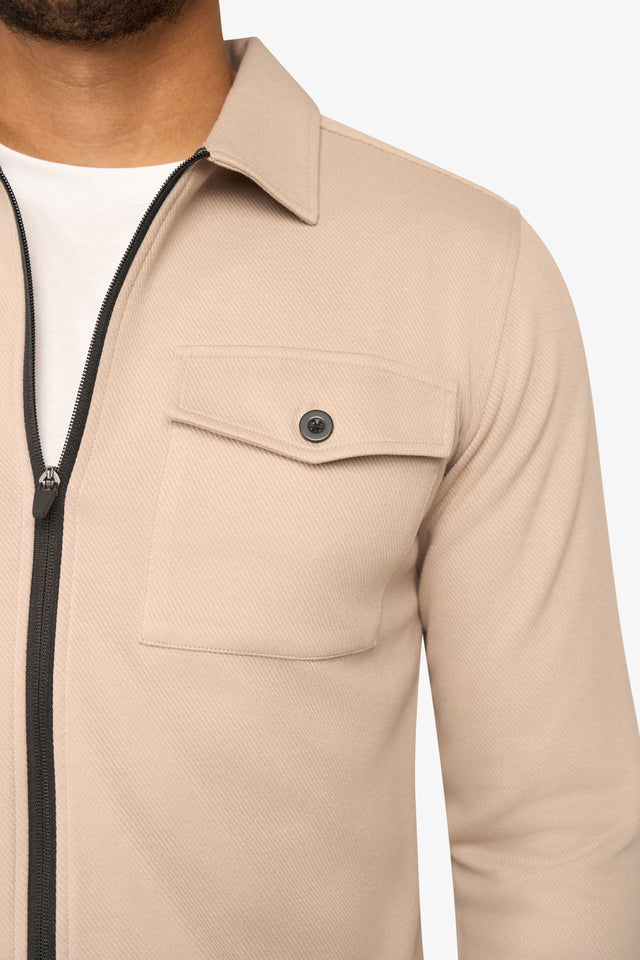 Element Zipper Overshirt Elfenbein