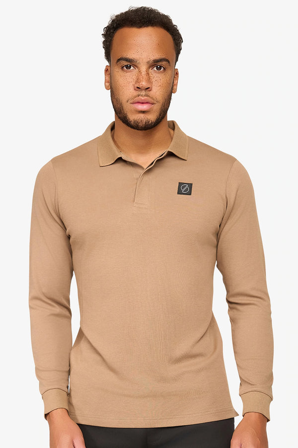 Uptown Longsleeve Polo Mocca