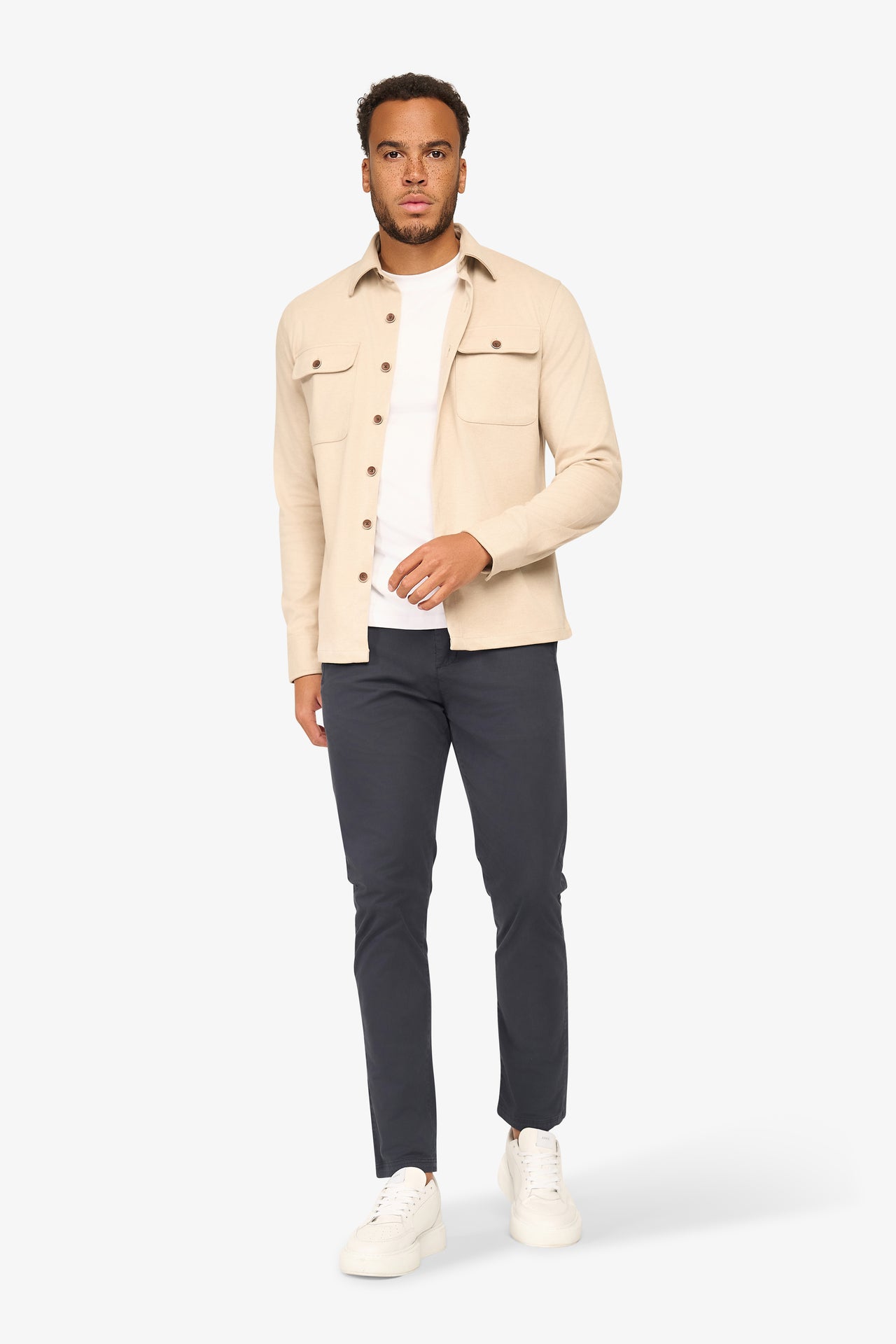 Twist Overshirt Hellbeige