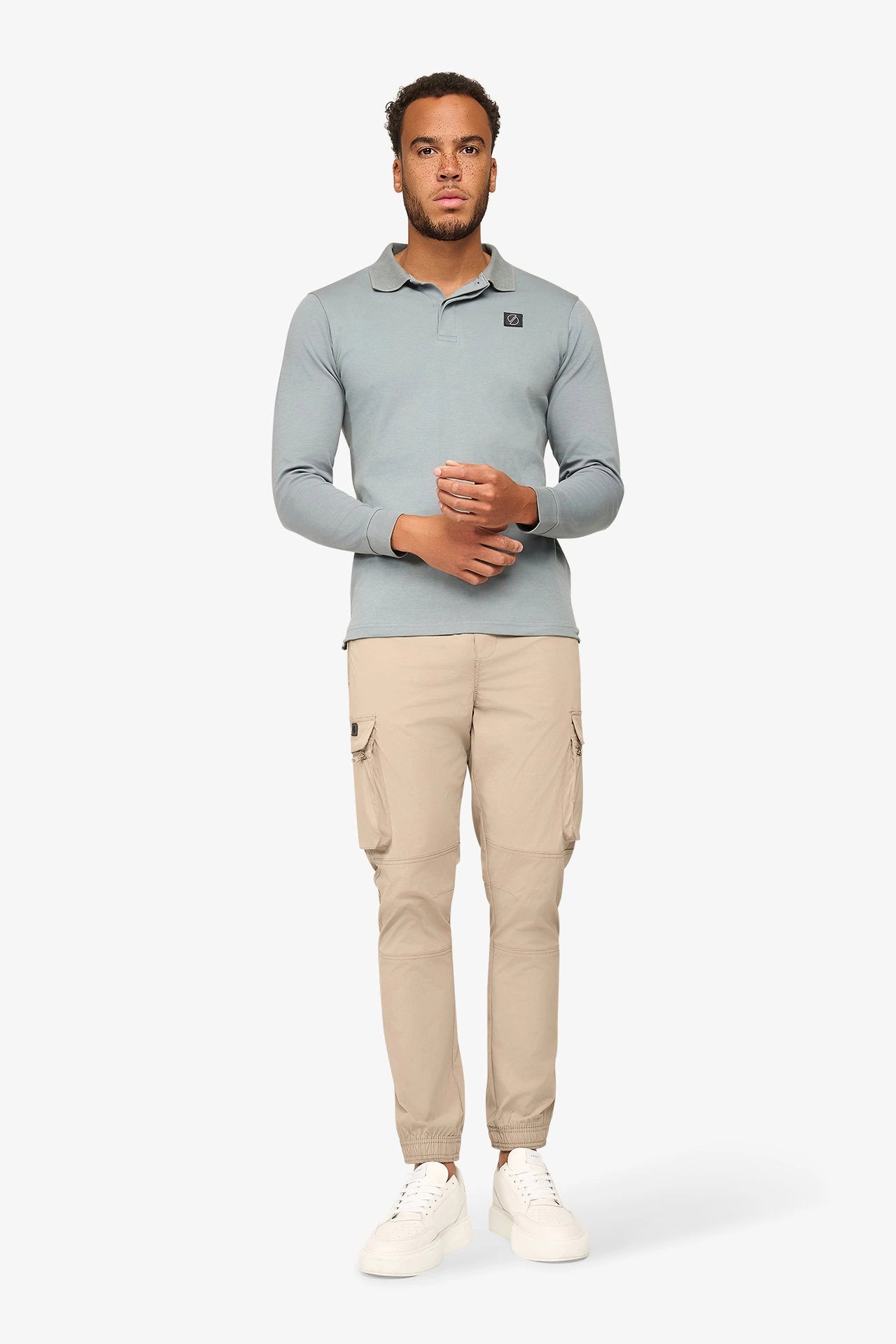 Uptown Langarm-Poloshirt Raf Blue