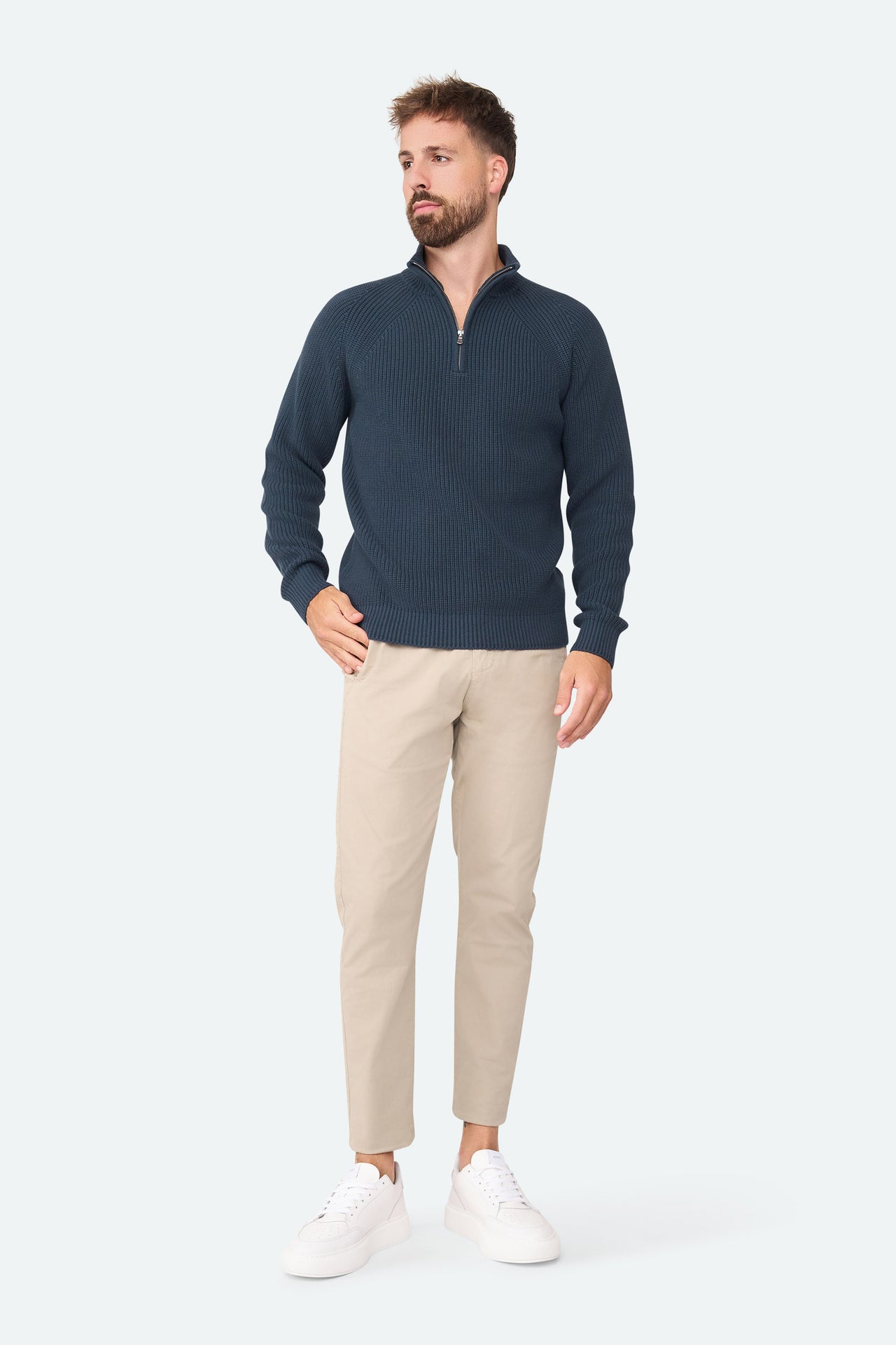 Reißverschlusspullover Menthon Navy