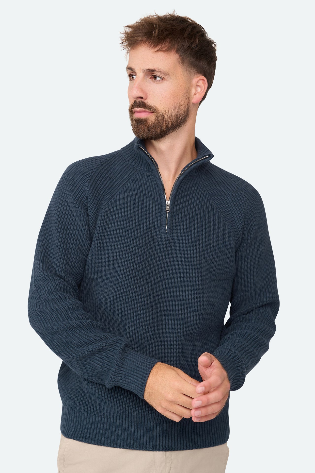 Reißverschlusspullover Menthon Navy