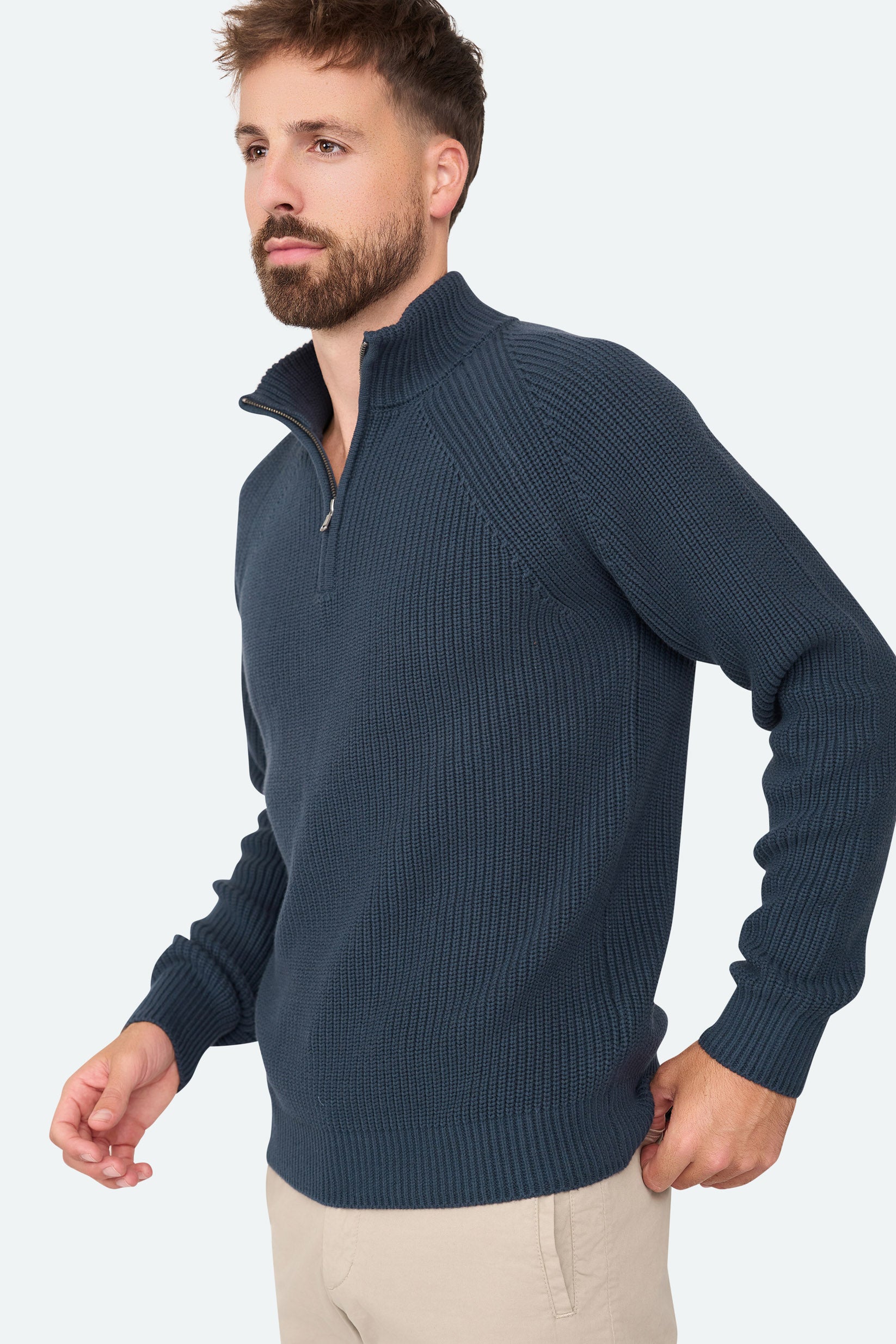 Reißverschlusspullover Menthon Navy