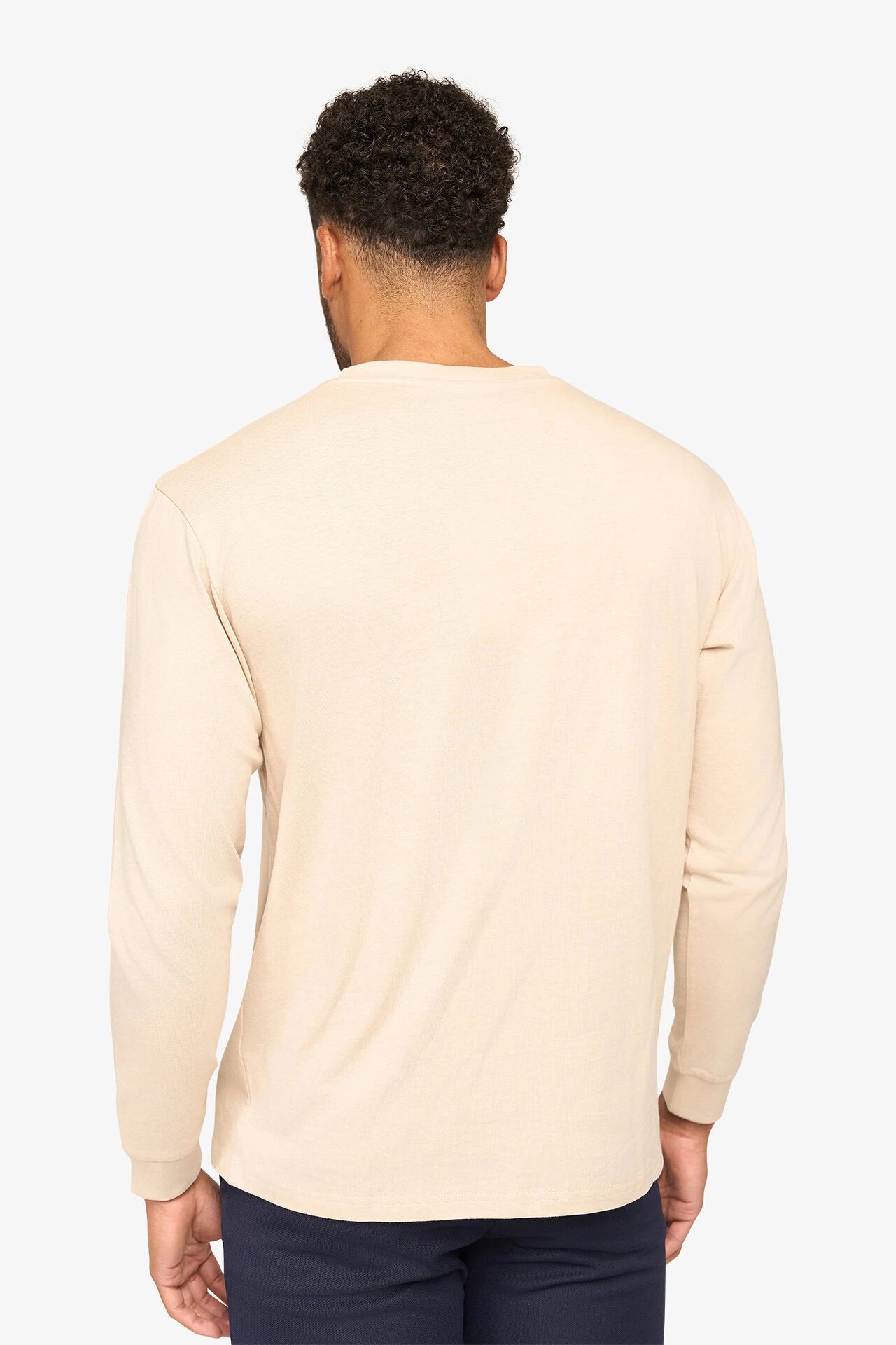 Essential Langarm-T-Shirt Beige 