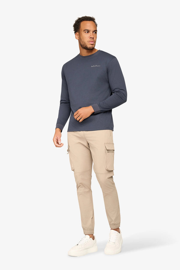 Essential Longsleeve T-Shirt Navy