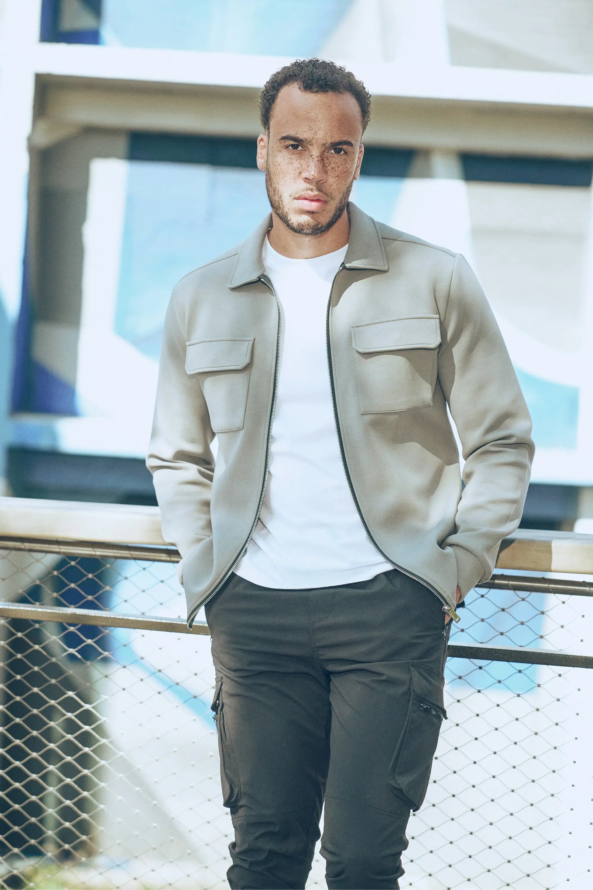 Craft Zipper Overshirt Grau