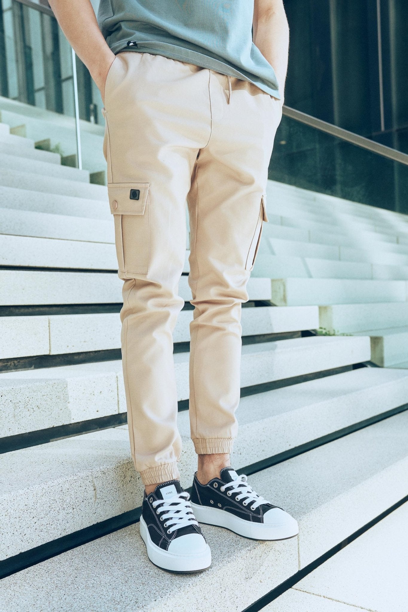 Cargo pant Henry Beige - Solution Clothing