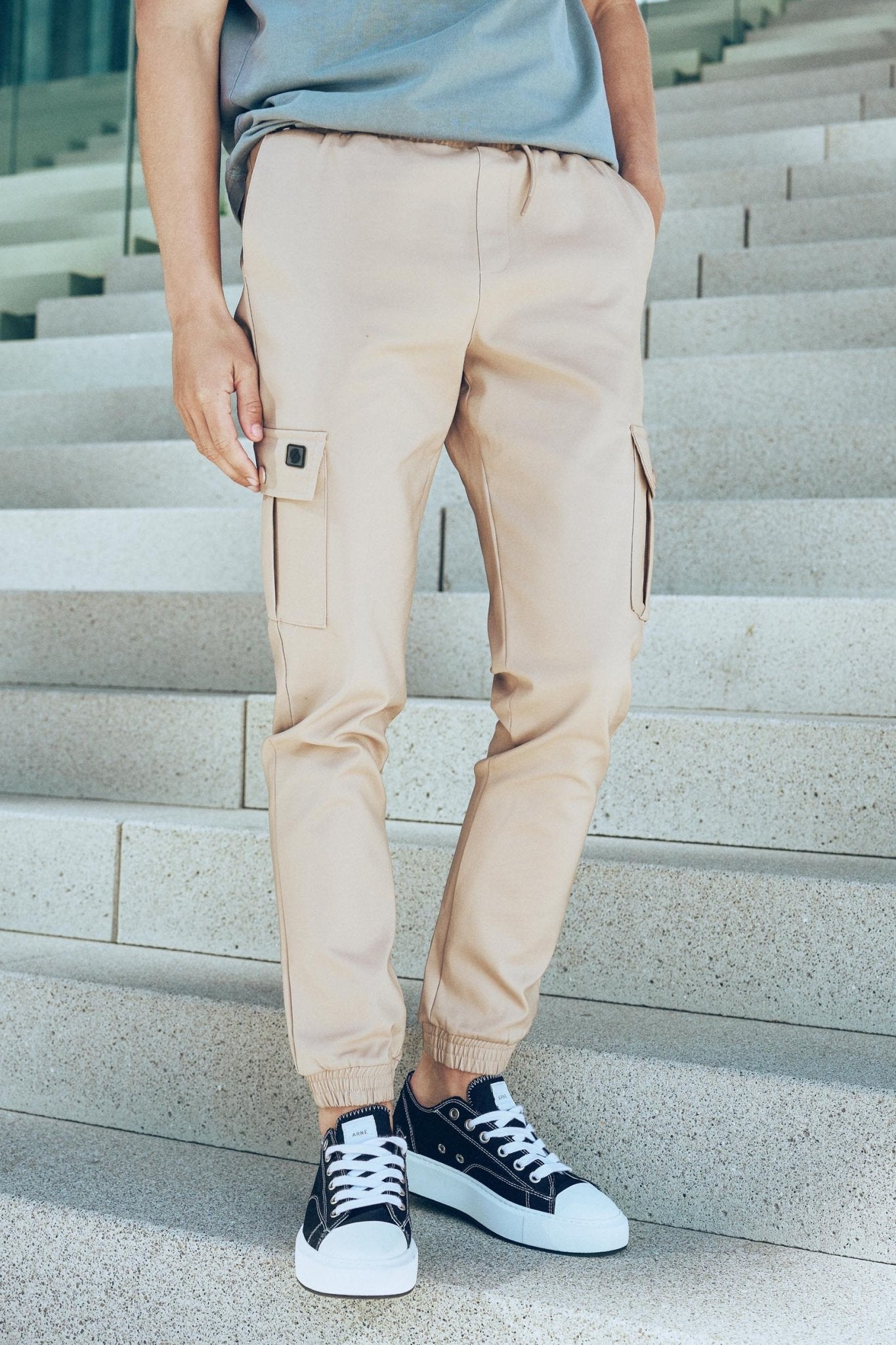 Cargo pant Henry Beige - Solution Clothing