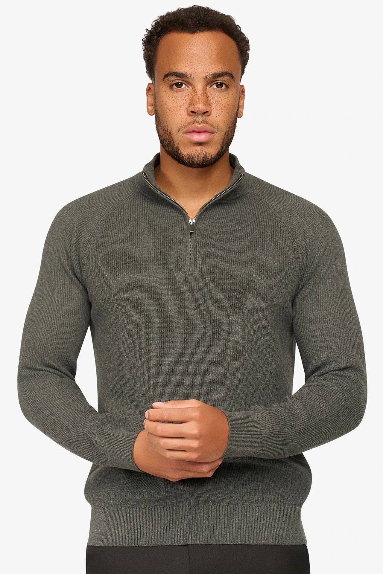 Vantage Zipper Pullover Anthrazit