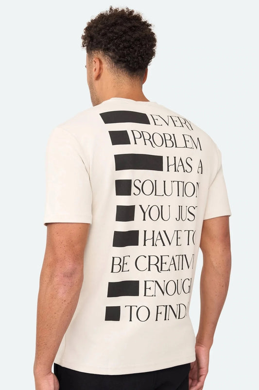 Kreatives T-Shirt Beige