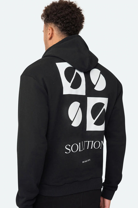 Kreativer Kapuzenpullover Schwarz